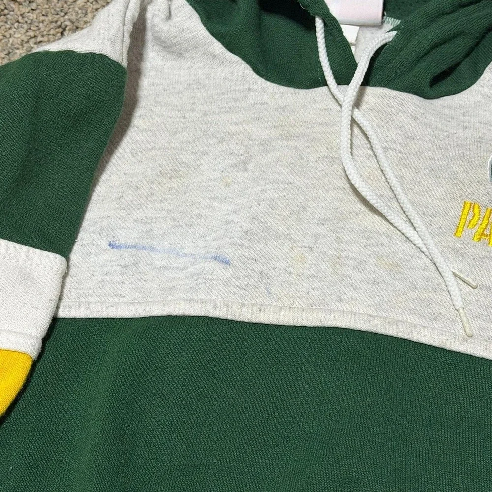 Vintage Green Bay Packers Toddler 3T Team One USA Colorblock Hoodie NFL